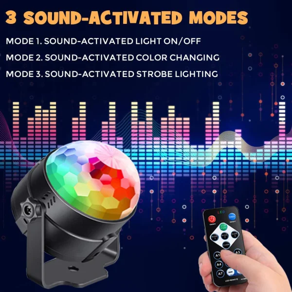 Sound activated party lights - Image 2